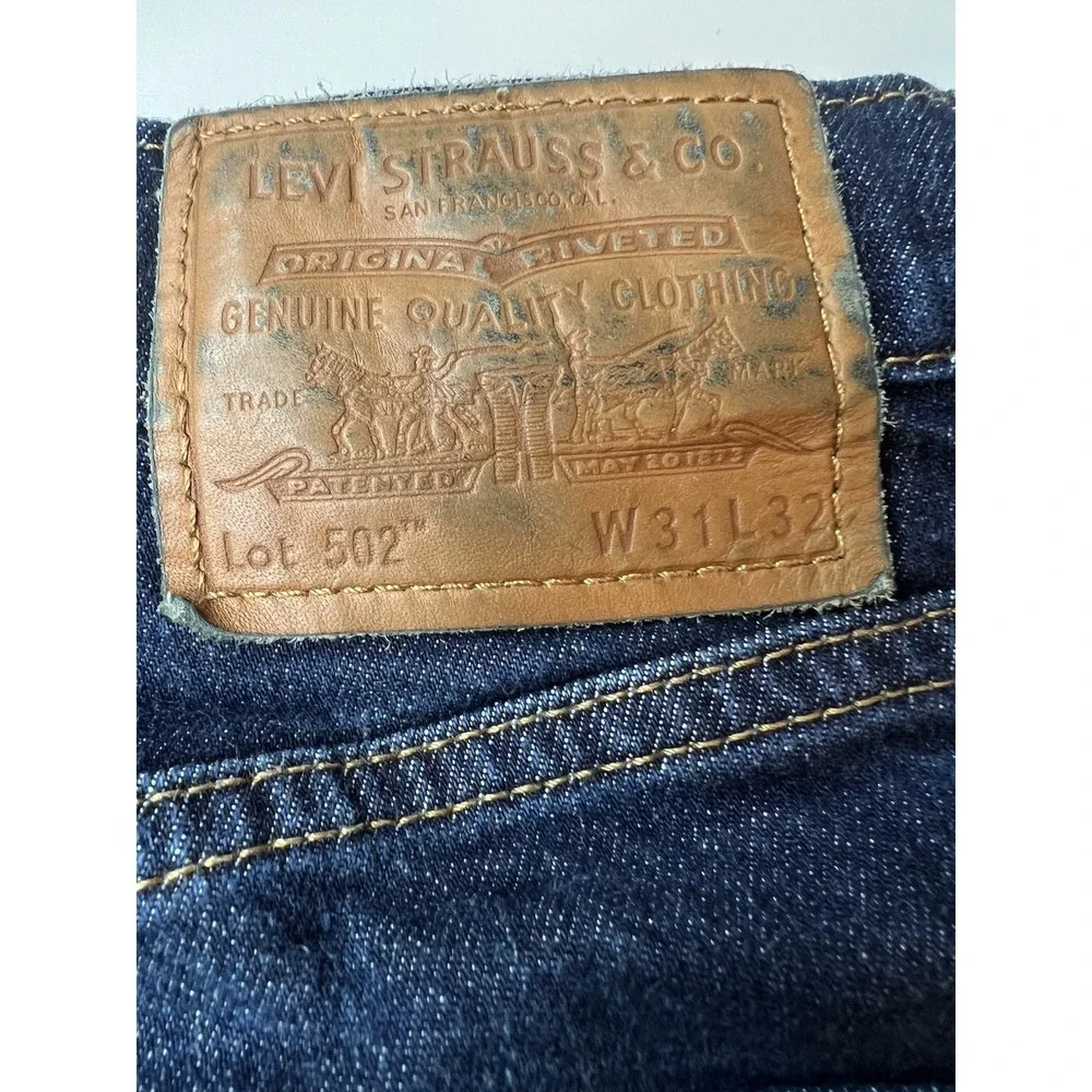 Levi's 502 Taper Men's Blue denim Jeans Size 31x32 - WPL 423